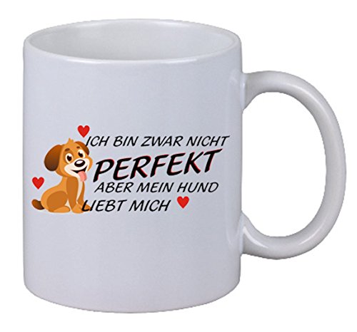 NetSpares Kaffee Tasse Ich Bin zwar Nicht perfekt, Aber Mein Hund liebt Mich Geschenk von NetSpares