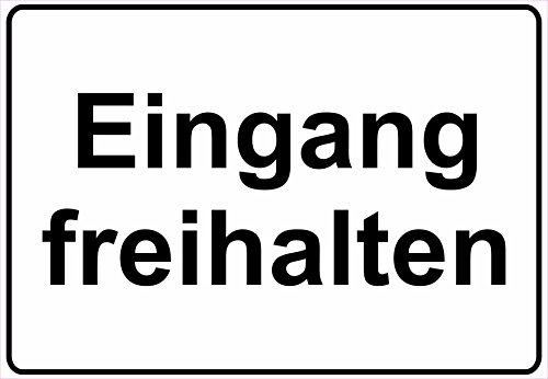 Schild Hinweisschild Hinweis Eingang freihalten Einfahrt Ausfahrt Verboten von Netspares