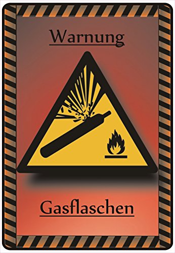 Schild Hinweisschild Hinweis Warnung Gasflaschen Gas Flasche Vorsicht Gefahr Schild Hinweisschild Hinweis Warnung Gasflaschen Gas Flasche Vorsicht Gefahr von NetSpares
