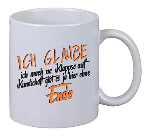 Netspares 144292942  Kaffee Tasse Ich glaube ich mach ne Klapse auf Kundschaft Geschenk Weihnachten, Weiß von Netspares