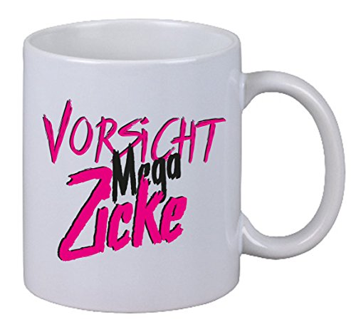 NetSpares Kaffee Tasse Vorsicht Mega Zicke Frau Achtung Woman Angry Geschenk Chef Büro von NetSpares