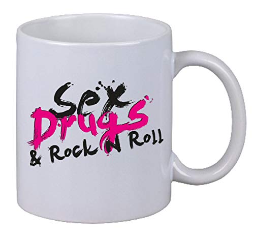 Netspares 144293136 Kaffee Tasse Sex Drugs & Rock N Roll Party Weihnachten Geschenk Kollege Chef, Weiß von Netspares