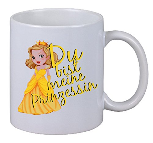 Netspares 144294031 Kaffee Tasse Du bist meine Prinzessin Princess Geschenk Weihnachten Kollegin, Weiß von NetSpares