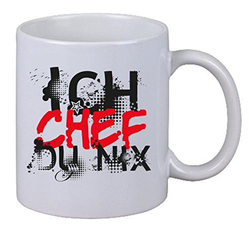 Netspares 144379117 Kaffee Tasse Ich Chef Du Nix Boss Capo Chefin Geschenk Arbeit Büro Weihnachten, Weiß von Netspares