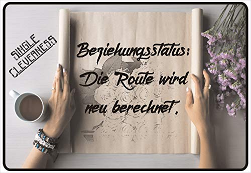 Schild Hinweisschild Hinweis Beziehungsstatus: Die Route Wird neu berechnet von Netspares