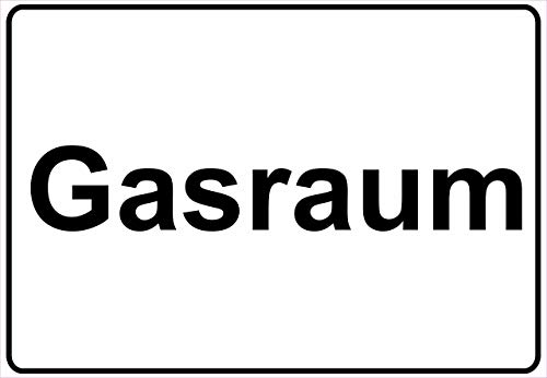 Schild Hinweisschild Hinweis Gasraum Gas Raum Vorsicht Achtung Keller Fabrik von Netspares