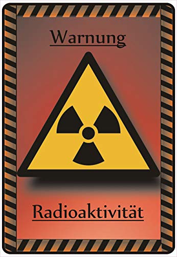 Schild Hinweisschild Hinweis Warnung Radioaktivität Radioaktiv Gefahr SOS von Netspares