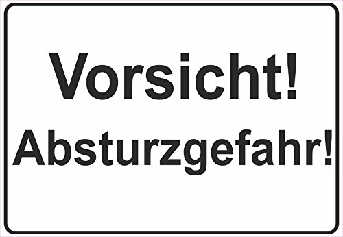 Verbotsschild Schild Verbot Vorsicht! Absturzgefahr! Absturz Gefahr Achtung von Netspares