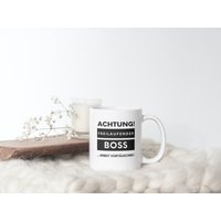 Freilaufender Boss Tasse. Arbeit Vortäuschen | Für Einen Humorvollen Chef| Beidseitig Bedruckt Spülmaschinen-Geeignet Netti Li Jae® von NettiLiJaeGeschenke