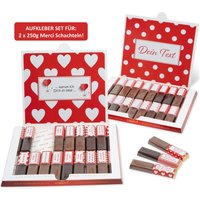 Liebe | Ich Liebe Dich Aufkleber Set Für Merci Schokolade 2 Personalisierte Geschenke Liebeserklärung Netti Li Jae ® von NettiLiJaeGeschenke