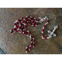 Rosenkranz Perlenhandmade Roten 6 Mm Stein Rosenkranz Perlenhandmade Roten 6 Mm Stein von Nettispaghettidesign