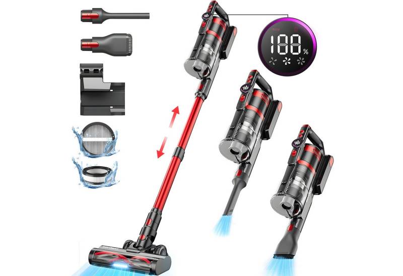 Nettlife Akku-Handstaubsauger echte 30/40/50 kPa Saugleistung 500-W-Motor 60 Minuten Laufzeit leise, 500 W, Geeignet für Treppen, Sofas, Betten, unter Tischen Nettlife Akku-Handstaubsauger echte 30/40/50 kPa Saugleistung 500-W-Motor 60 Minuten Laufzeit leise, 500 W, Geeignet für Treppen, Sofas, Betten, unter Tischen von Nettlife