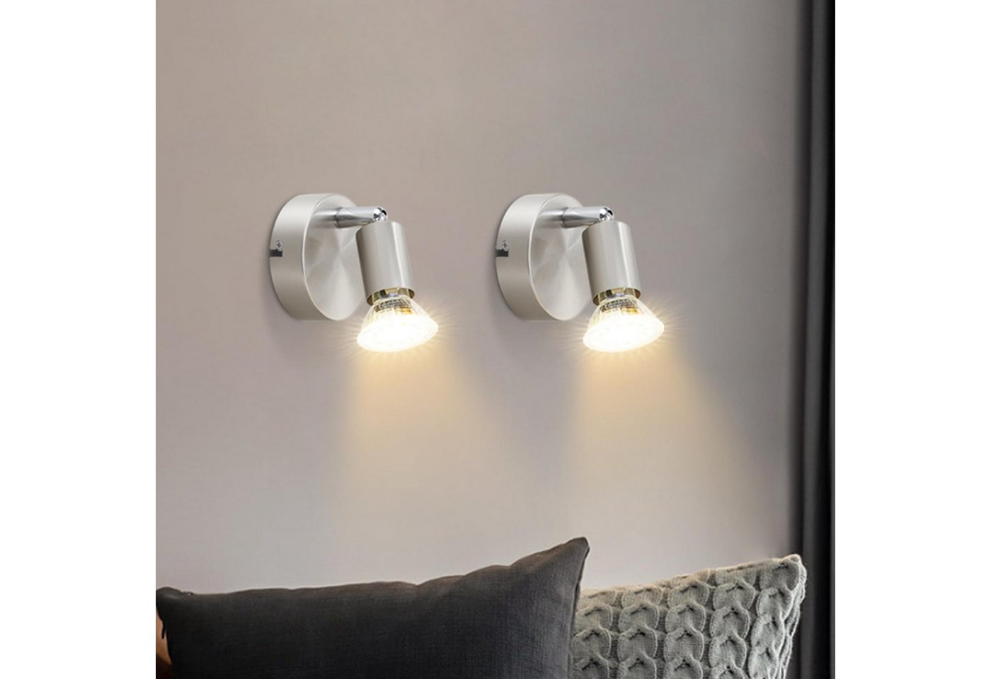 Nettlife Deckenstrahler 1/2/3/4/6 Flammig Schwarz GU10 Deckenspot Metall Modern, Schwenkbar 350°, LED wechselbar Nettlife Deckenstrahler 1/2/3/4/6 Flammig Schwarz GU10 Deckenspot Metall Modern, Schwenkbar 350°, LED wechselbar von Nettlife