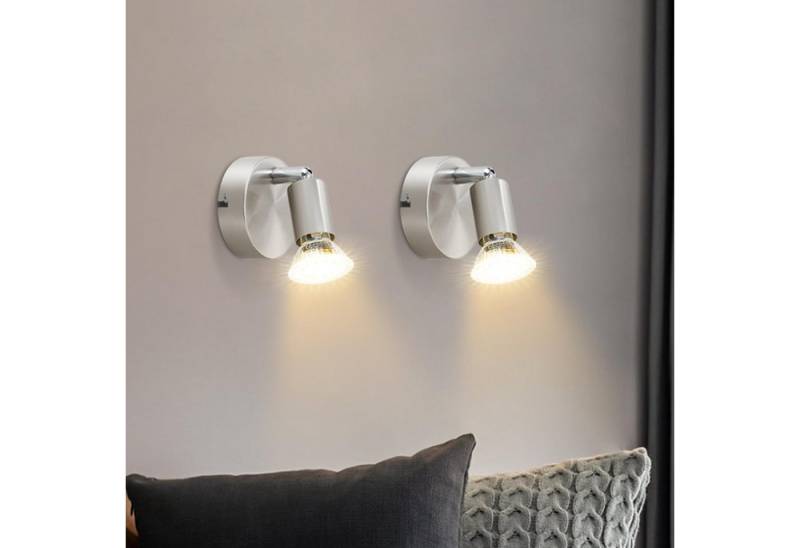 Nettlife Deckenstrahler 1/2/3/4/6 Flammig Schwarz GU10 Deckenspot Metall Modern, Schwenkbar 350°, LED wechselbar von Nettlife