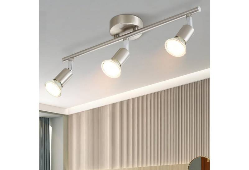 Nettlife Deckenstrahler 1/2/3/4/6 Flammig Wand Modern Deckenleuchte, Schwenkbar 350°, LED wechselbar, Wohnzimmer Flur Schlafzimmer Nettlife Deckenstrahler 1/2/3/4/6 Flammig Wand Modern Deckenleuchte, Schwenkbar 350°, LED wechselbar, Wohnzimmer Flur Schlafzimmer von Nettlife