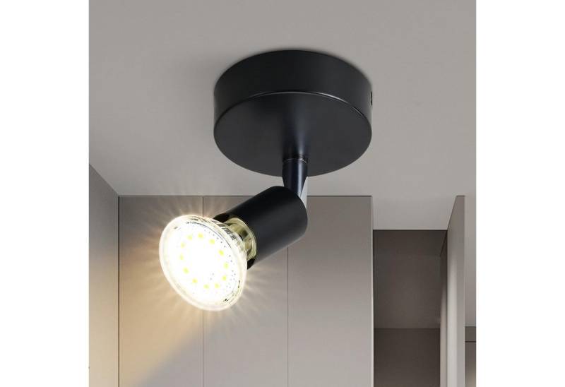 Nettlife Deckenstrahler 1/2/3/4/6 Flammig Wand Modern Deckenleuchte, Schwenkbar 350°, LED wechselbar, Flur Schlafzimmer von Nettlife