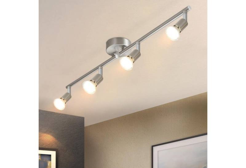 Nettlife Deckenstrahler 1/2/3/4/6 Flammig Wand Modern Deckenleuchte, Schwenkbar 350°, LED wechselbar, Wohnzimmer Flur Schlafzimmer Nettlife Deckenstrahler 1/2/3/4/6 Flammig Wand Modern Deckenleuchte, Schwenkbar 350°, LED wechselbar, Wohnzimmer Flur Schlafzimmer von Nettlife