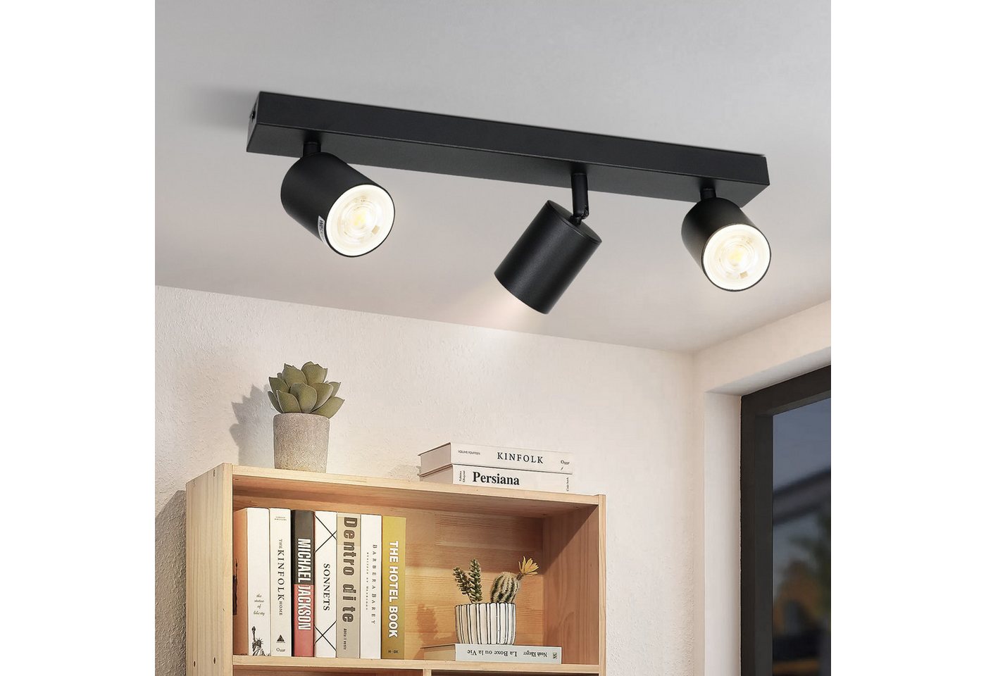 Nettlife Deckenstrahler GU10 330° schwenkbare für Wohnzimmer, LED wechselbar von Nettlife