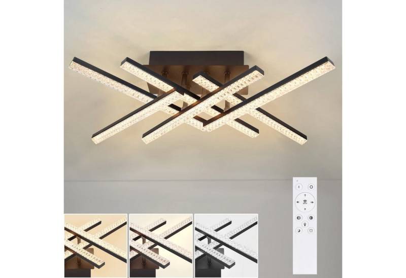 Nettlife LED Deckenleuchte Deckenlampe LED Deckenleuchte Wohnzimmer, Dimmbar mit Fernbedienung, LED fest integriert, Warmweiß, Neutralweiß, Kaltweiß, für Wohnzimmer Küche Flur Schlafzimmer Nettlife LED Deckenleuchte Deckenlampe LED Deckenleuchte Wohnzimmer, Dimmbar mit Fernbedienung, LED fest integriert, Warmweiß, Neutralweiß, Kaltweiß, für Wohnzimmer Küche Flur Schlafzimmer von Nettlife