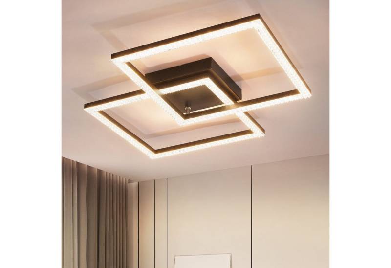 Nettlife LED Deckenleuchte Deckenlampe 24W Warmweiß Schwarz, LED fest integriert, Warmweiß, Flur Küche Schlafzimmer Nettlife LED Deckenleuchte Deckenlampe 24W Warmweiß Schwarz, LED fest integriert, Warmweiß, Flur Küche Schlafzimmer von Nettlife