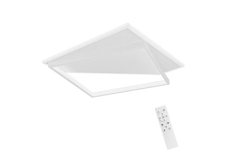 Nettlife LED Deckenleuchte Schwarz Modern 40W Dimmbar mit Fernbedienung Deckenbeleuchtung, Verzögerte Abschaltung + Nachtlicht, LED fest integriert, für Wohnzimmer Schlafzimmer Küche Esszimmer Flur Treppenhaus von Nettlife