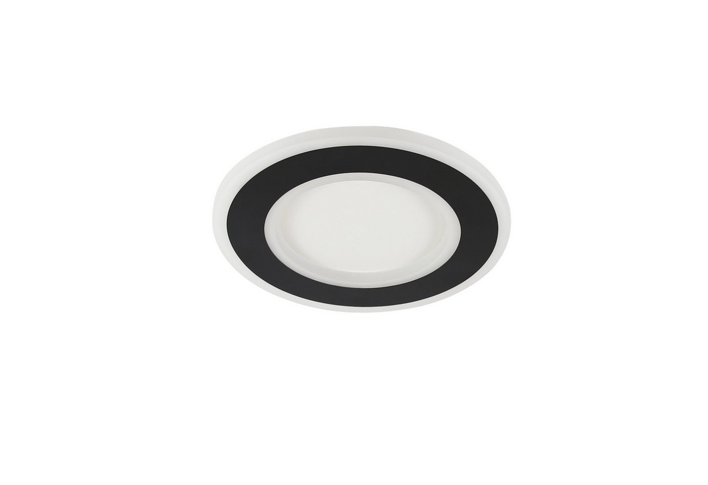 Nettlife LED Deckenleuchte Schlafzimmer Schwarz Deckenlampe 20W 3000K Deckenbeleuchtung, LED fest integriert, Warmweiß, Küche Flur Wohnzimmer Kinderzimmer, ‎24 x 24 x 4 cm von Nettlife