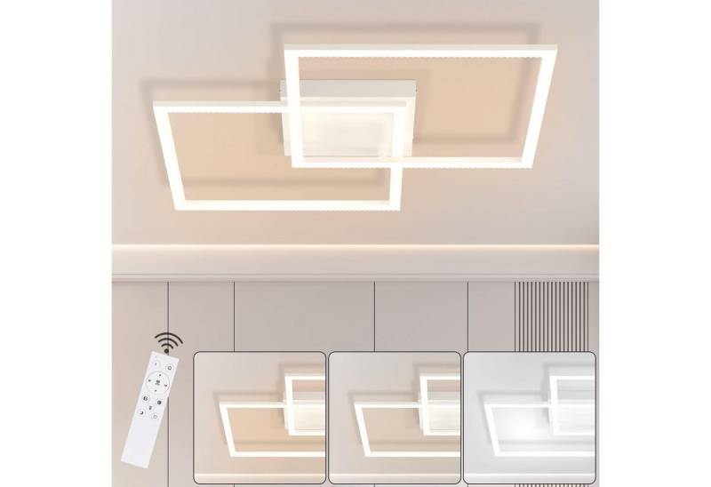 Nettlife LED Deckenleuchte LED Deckenleuchte Dimmbar 52W Kristall, LED fest integriert, Warmweiß Neutralweiß Kaltweiß, Schlafzimmer Küche Flur Esszimmer von Nettlife