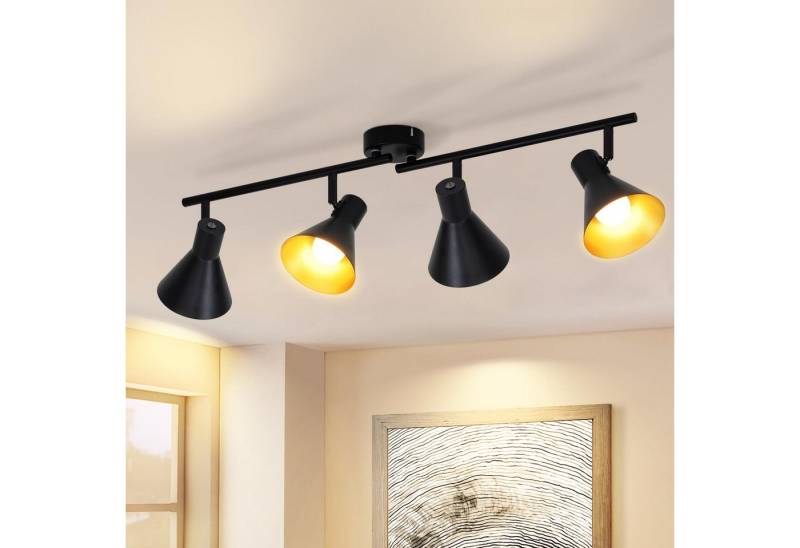 Nettlife LED Deckenstrahler 1/2/3/4 Flammig E14 Schwarz Deckenlampe Wohnzimmer Deckenleuchte, Schwenkbar 350°, LED wechselbar Nettlife LED Deckenstrahler 1/2/3/4 Flammig E14 Schwarz Deckenlampe Wohnzimmer Deckenleuchte, Schwenkbar 350°, LED wechselbar von Nettlife