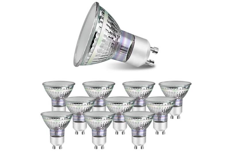 Nettlife LED-Leuchtmittel 10ER GU10 Warmweiss 3/4W 3000K Energiesparlampe Reflektor Birne, GU10, 10 St., Warmweiss, Abstrahlwinkel 110° Spot Glühlampen Strahler Nicht dimmbar von Nettlife