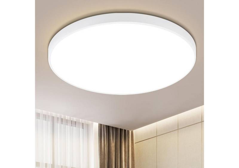 Nettlife LED Panel Deckenleuchte 21cm 3000k Flaches Design, LED fest integriert, Warmweiß, Küche Flur Keller Schlafzimmer Büro Wohnzimmer von Nettlife