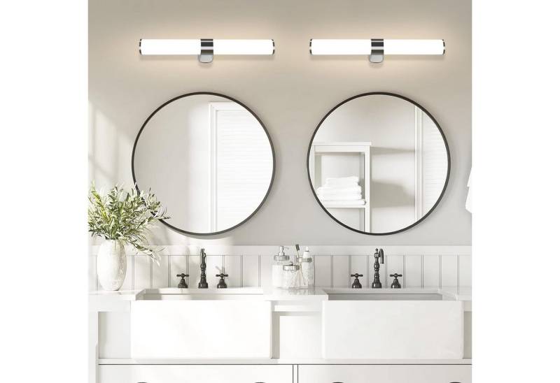 Nettlife LED Spiegelleuchte Bad Spiegellampe Badleuchte Chrom Wandlampe, LED fest integriert, Neutralweiß, Keller Küche Nettlife LED Spiegelleuchte Bad Spiegellampe Badleuchte Chrom Wandlampe, LED fest integriert, Neutralweiß, Keller Küche von Nettlife