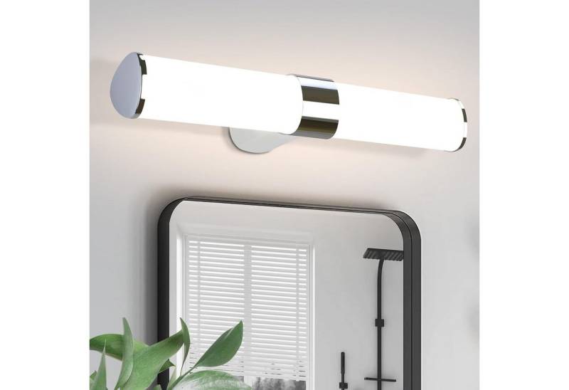 Nettlife LED Spiegelleuchte Bad Spiegellampe Badleuchte Chrom Wandlampe, LED fest integriert, Neutralweiß, Keller Küche Nettlife LED Spiegelleuchte Bad Spiegellampe Badleuchte Chrom Wandlampe, LED fest integriert, Neutralweiß, Keller Küche von Nettlife