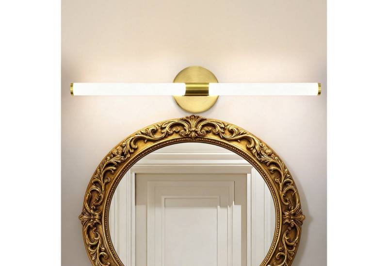Nettlife LED Spiegelleuchte LED Spiegelleuchte Gold 60CM 8W 4000K, LED fest integriert, Neutralweiß, für schrank Keller Küche Nettlife LED Spiegelleuchte LED Spiegelleuchte Gold 60CM 8W 4000K, LED fest integriert, Neutralweiß, für schrank Keller Küche von Nettlife