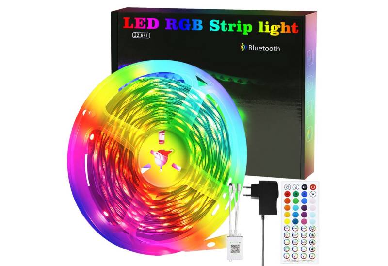 Nettlife LED Stripe Selbstklebend Lichtband Streifen RGB 20/30m APP-Steuerung, Timer-Funktion für Musikzimmer, Spielzimmer, Wohnzimmer, Flur von Nettlife