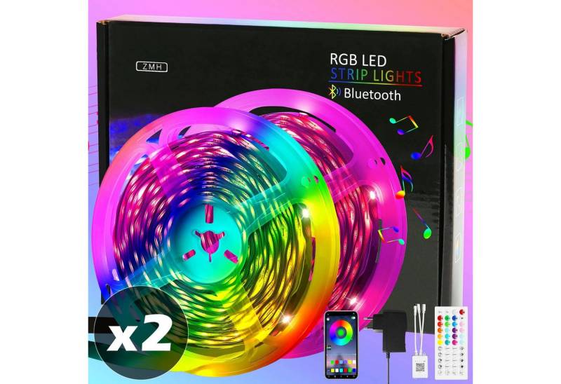 Nettlife LED Stripe Selbstklebend RGB APP-Steuerung 10/20/30m Lichtband Streifen, Timer-Funktion für Musikzimmer, Spielzimmer, Wohnzimmer, Flur von Nettlife
