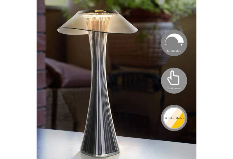 Nettlife LED Nachttischlampe Nachttisch Lichtsteuerung Touch Roségold, LED fest integriert, Kaltweiß, Neutralweiß, Warmweiß von Nettlife