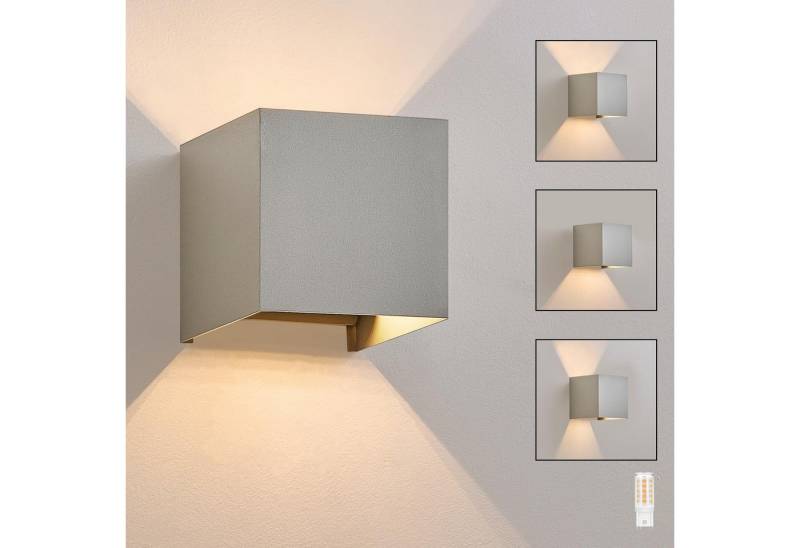 Nettlife LED Wandleuchte Wandleuchte Modern Up Down Strahl G9, LED fest integriert, Warmweiß, für Flur Schlafzimmer Garten Treppenhaus Terrasse von Nettlife