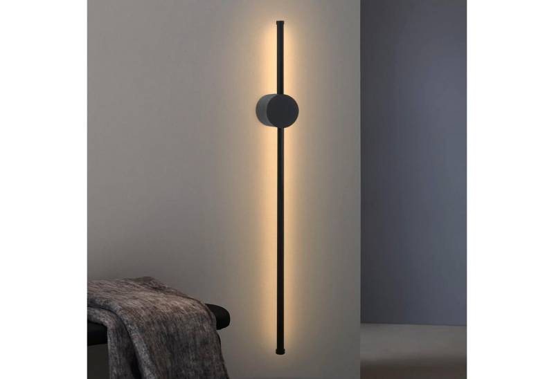 Nettlife LED Wandleuchte Schwarz innen 60CM 3000K Modern Indirekt Wandlampe Wandbeleuchtung, Schwenkbar 90°, LED fest integriert, Warmweiß, für Wohnzimmer Schlafzimmer Flur Treppenhaus Bett Küche von Nettlife