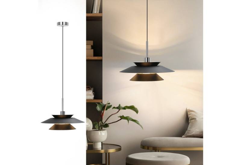 Nettlife Pendelleuchte Hängelampe Schwarz Hängeleuchte Vintage E14 Esstisch Metall, Höhenverstellbar, LED wechselbar, für Esszimmer Küche schlafzimmer Wohnzimmer von Nettlife