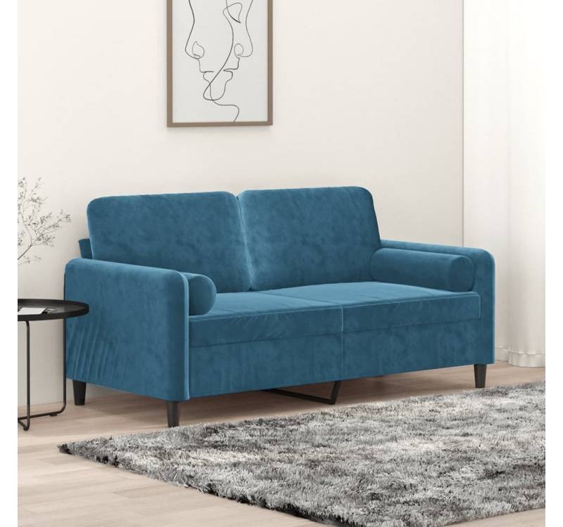 Nettlife Sofa 2-Sitzer-Sofa Doppelsofa mit Zierkissen 138/158/198 CM Samt von Nettlife