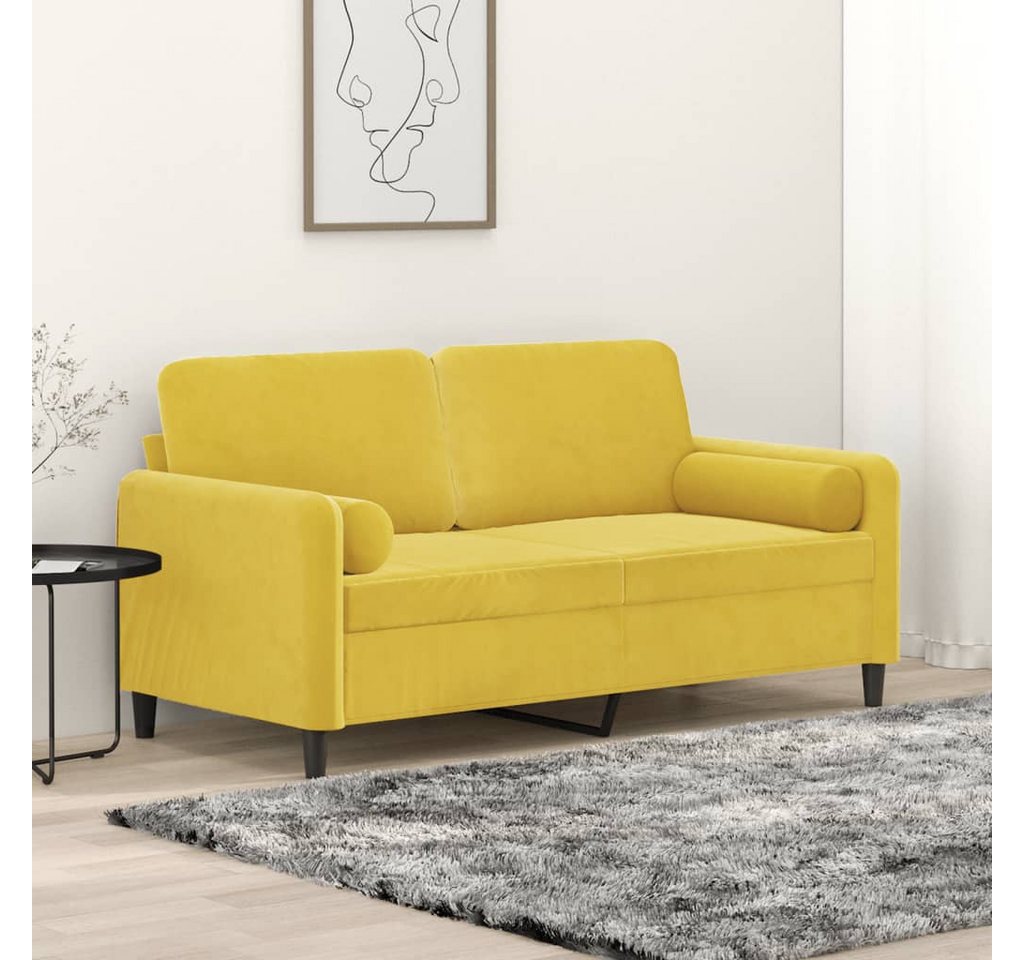 Nettlife Sofa 2-Sitzer-Sofa Doppelsofa mit Zierkissen 138/158/198 CM Samt von Nettlife
