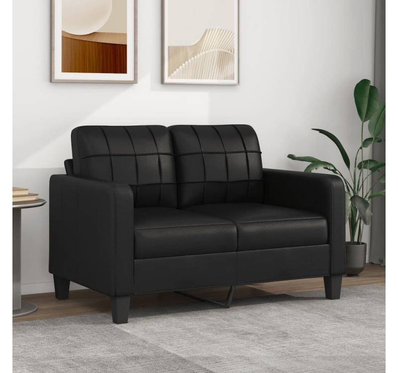 Nettlife Sofa 2-Sitzer-Sofa Schwarz 120/140 cm, Geeignet für Wohnzimmer, Schlafzimmer, Büro, Arbeitszimmer von Nettlife