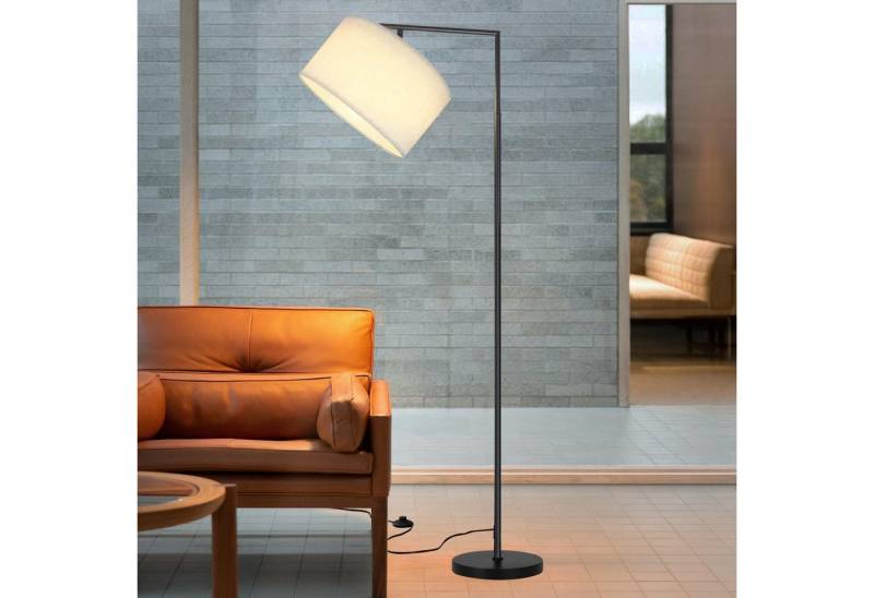 Nettlife Stehlampe Wohnzimmer Schwarz Stehleuchte Stoffschirm Bogenlampe E27 Leselampe, mit Fußschalter, LED wechselbar, Schlafzimmer Wohnzimmer Arbeitszimmer Nettlife Stehlampe Wohnzimmer Schwarz Stehleuchte Stoffschirm Bogenlampe E27 Leselampe, mit Fußschalter, LED wechselbar, Schlafzimmer Wohnzimmer Arbeitszimmer von Nettlife