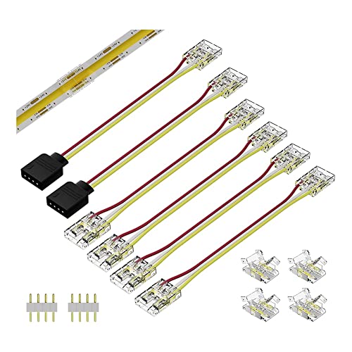 Nettoppo 10-Mm-AnschlüSse für CCT Abstimmbare COB-LED-Streifenlicht 3-Poliges LöTfreies AnschlussverläNgerungs-Verbindungskit Nettoppo 10-Mm-AnschlüSse für CCT Abstimmbare COB-LED-Streifenlicht 3-Poliges LöTfreies AnschlussverläNgerungs-Verbindungskit von Nettoppo