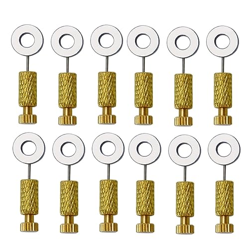 Nettoppo 12 Stück DIY-Werkzeuge für Handgefertigte Lederwaren, Lederwaren Fixiernadeln Nähen 0-6 mm von Nettoppo