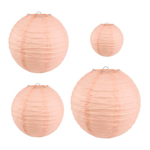 Nettoppo 20 StüCk 6-12 Pfirsich Papier Laterne Chinesisch Sortierte GrößEn Runde Lampion für Hochzeits Feier AußEn Indoor HäNgendes Nettoppo 20 StüCk 6-12 Pfirsich Papier Laterne Chinesisch Sortierte GrößEn Runde Lampion für Hochzeits Feier AußEn Indoor HäNgendes von Nettoppo