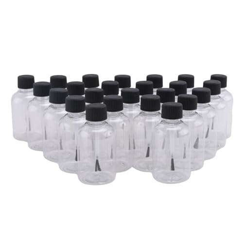 Nettoppo 24 STK. Leere Kunststoffkleberflaschen Kleberflaschen mit 1,7 Oz (Ca. 50 Ml) Kunststoffflaschen für Kunst Malerei Leer mit Pinseln für Kleinkinder Kinder Kunsthandwerk Materialien. von Nettoppo