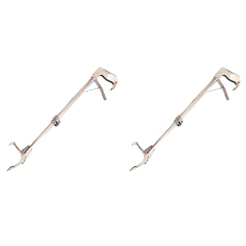 Nettoppo 2X Snake Clamp Catcher Reptile Grabber Pick Up Handhabungszange Edelstahl-Werkzeug für Die Schlangenfütterung Jagd Fangen mit Breitem und Selbstsperre von Nettoppo