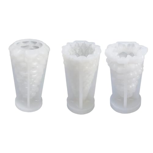 Nettoppo 3 Stück Weihnachtsbäume Kerzenform Silikagel 3D DIY Silikon Kerzenform Harzgussform Weihnachtskiefern Seifenform Nettoppo 3 Stück Weihnachtsbäume Kerzenform Silikagel 3D DIY Silikon Kerzenform Harzgussform Weihnachtskiefern Seifenform von Nettoppo