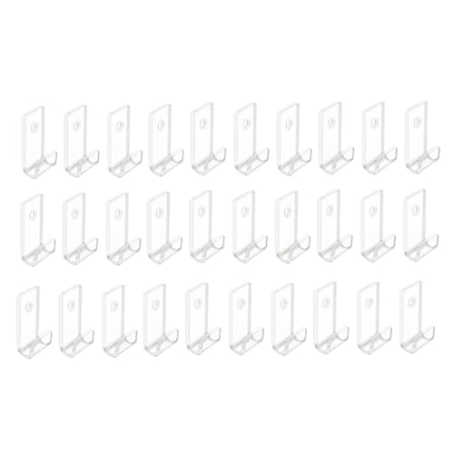 Nettoppo 30 Stück Vinyl-Schallplatten-Display-Regal, Wandhalterung, Minimalistischer Acryl-Vinylhalter, Wand-Schallplatten-Wand-Display-Ständer für CD-Display von Nettoppo